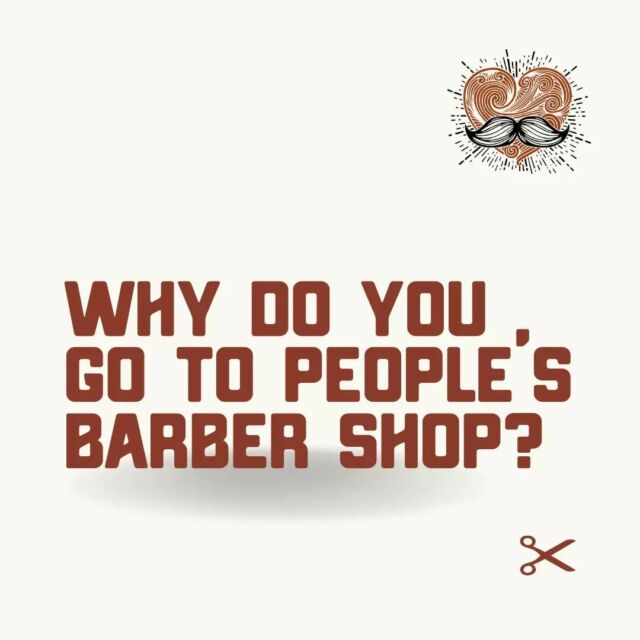 Everyone has their reason... what's yours?

#PeoplesBarberShop #SFBarber #BayAreaBarber #PeoplesBarber #Barber #Barbershop #OldSchoolBarber