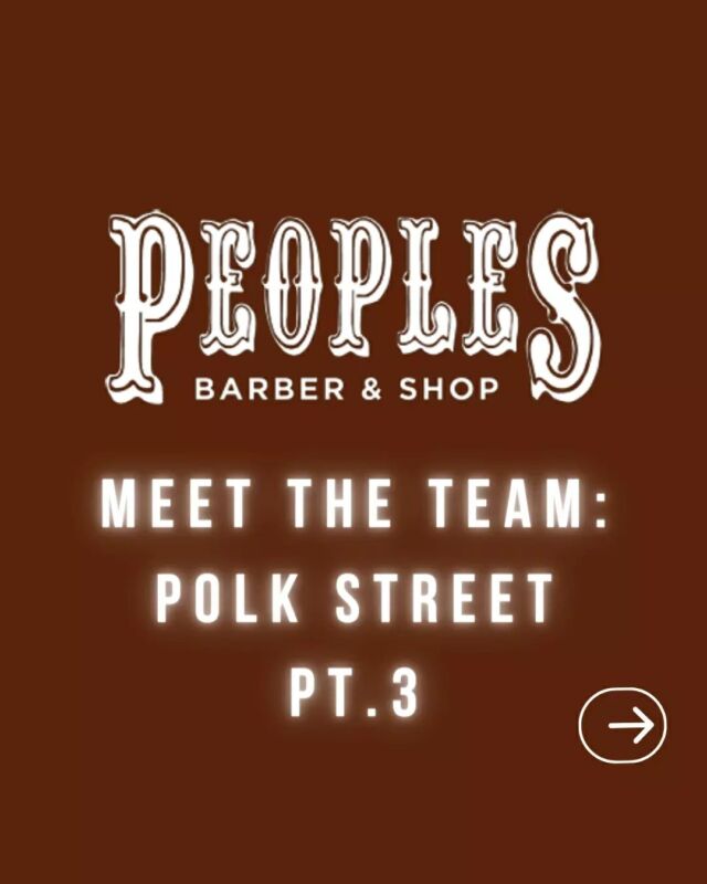 Say hello to the amazing team at our Polk Street location Pt 3. 👋🏽

📍1259 Polk St, San Francisco, CA 94109

You will be in great hands with Chris L,@love_core_143, @leeirishpaul, @ricardi_b.u.t & @all_fades_godly

#PeoplesBarberShop #SFBarber #BayAreaBarber #PeoplesBarber #Barber #Barbershop #OldSchoolBarber